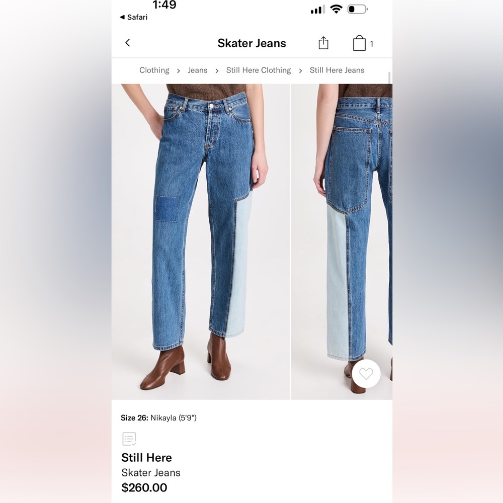 Classic Blue Straight Leg Jeans